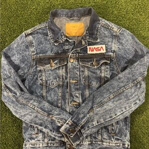 Rue21 Blue Denim Jacket with NASA Patch